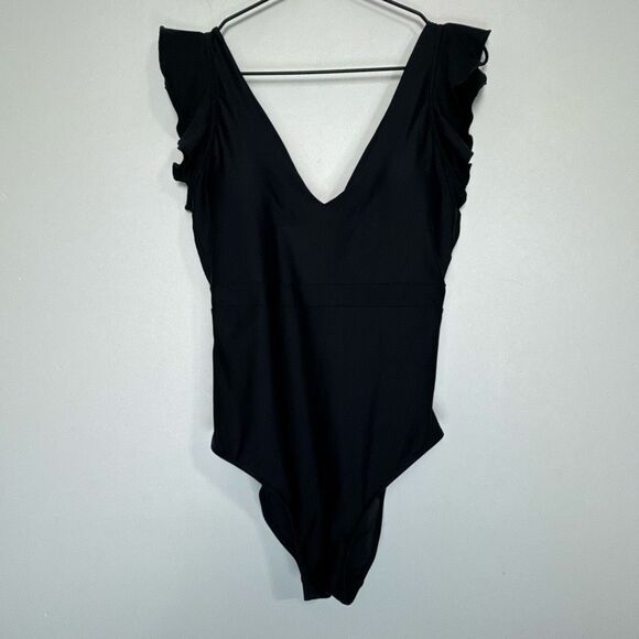 Summersalt Black The Ruffle Backflip One Piece 8 Long Torso - Picture 3 of 7